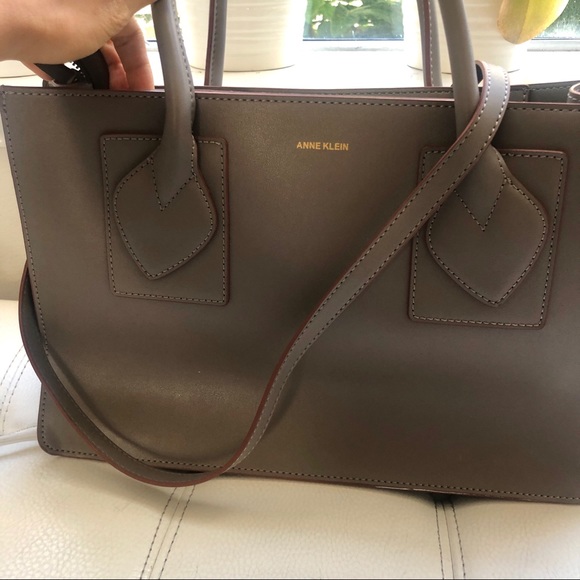 Anne Klein Bag w/ Crossbody &  Wallet Small Gray - Picture 3 of 3